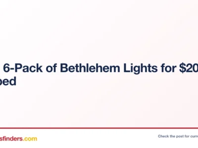 Get a 6-Pack of Bethlehem Lights for $20 Shipped