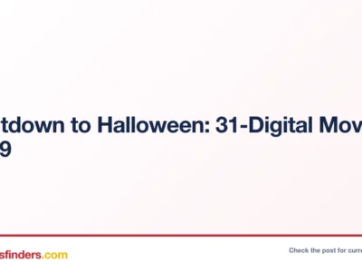 Countdown to Halloween: 31-Digital Movie $49.99