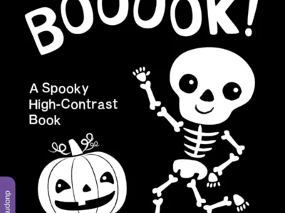 $4.xx Booook! A Spooky High-Contrast Book for Infant Sensory Play at Amazon