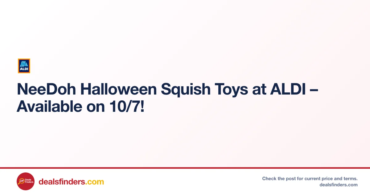 NeeDoh Halloween Squish Toys at ALDI