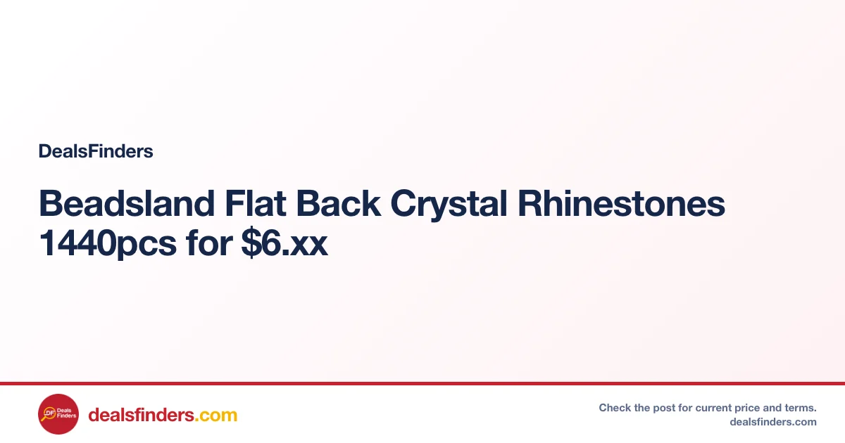 Beadsland Flat Back Crystal Rhinestones 1440pcs for $6.xx