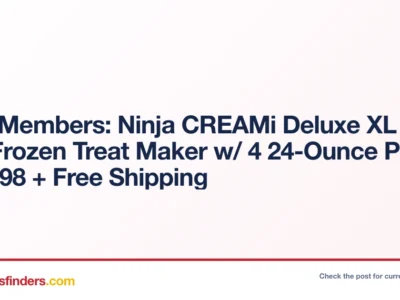 New Members: Ninja CREAMi Deluxe XL 11-in-1 Frozen Treat Maker w/ 4 24-Ounce Pints $179.98 + Free Shipping