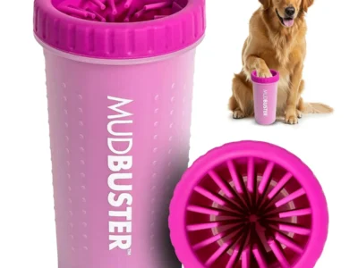 $10 | Dexas MudBuster Large Dog Paw Cleaner, Fuchsia, Fits 2.5"-3.5" Wide Paws at Amazon