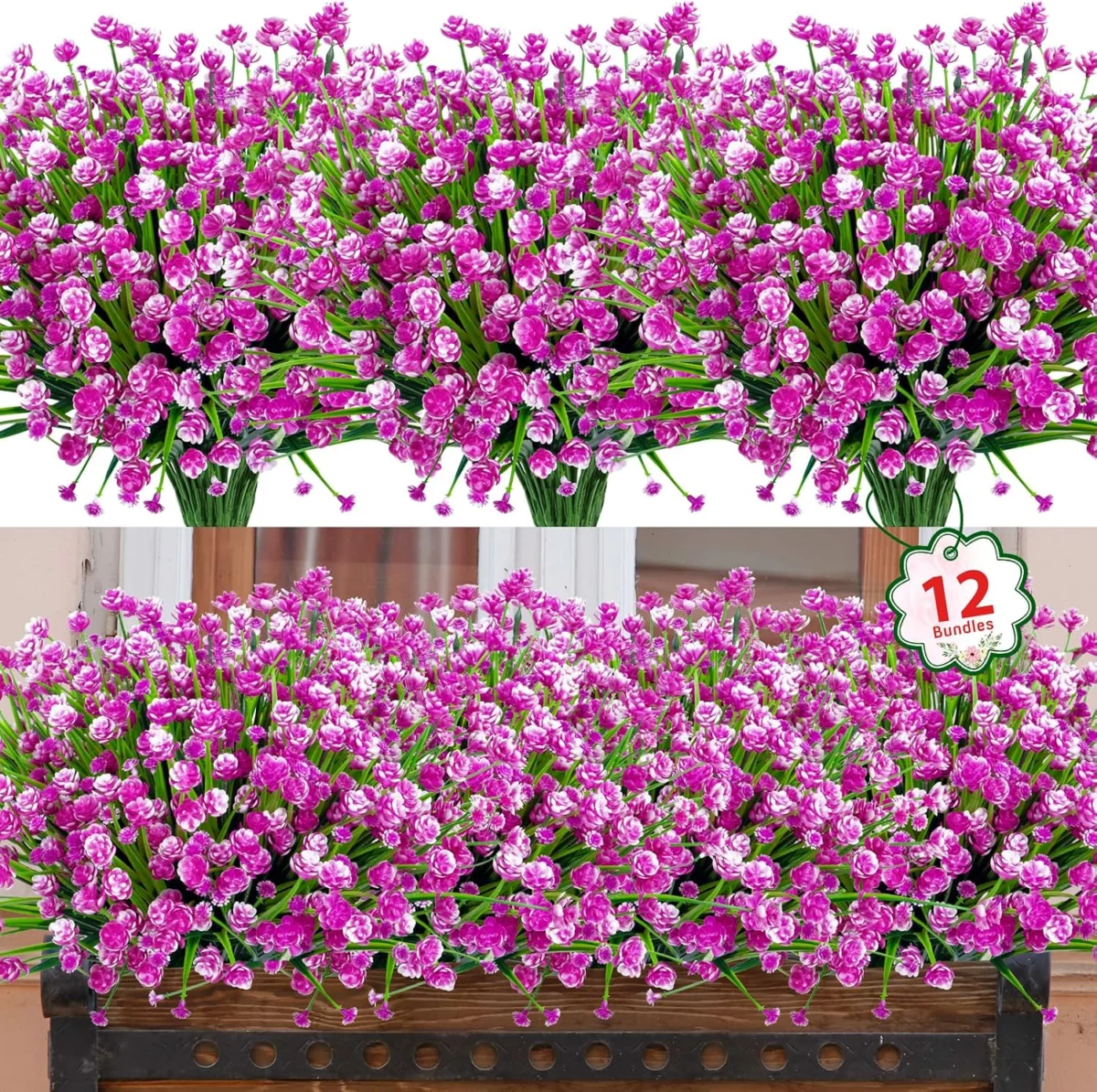 12 Bundles Artificial Flowers Deal