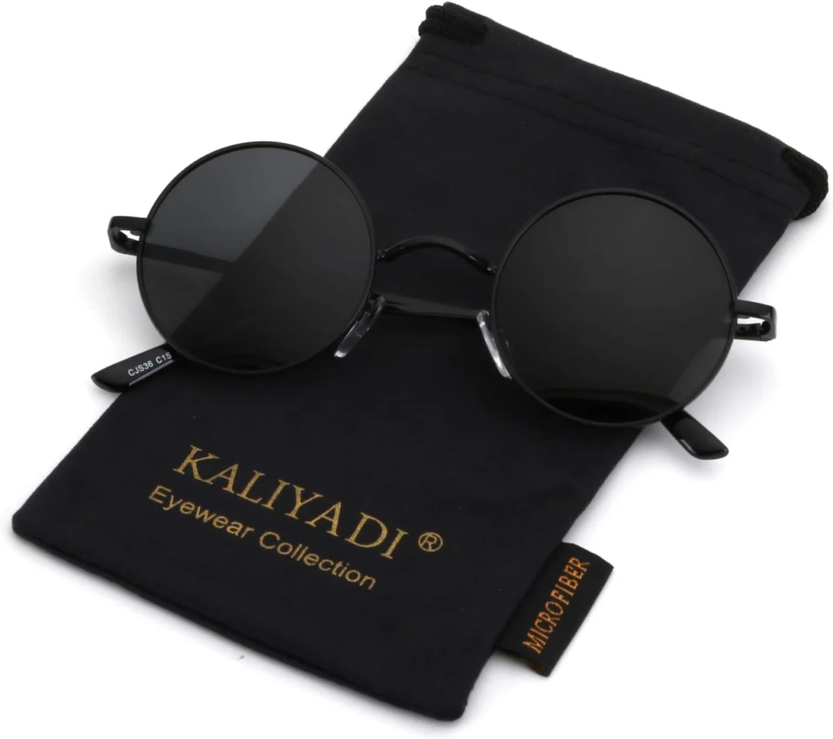 KALIYADI Round Polarized Retro Circle Sunglasses Only $7.xx (Reg.