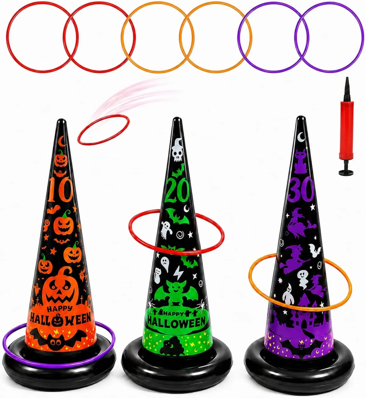 10pc Inflatable Witch Hat Ring Toss Game Deal: Save 40%
