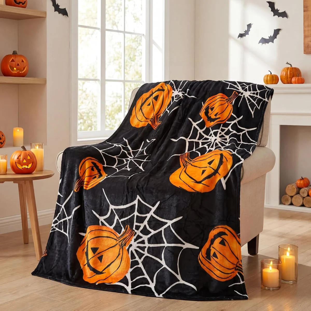 Halloween Pumpkin Throw Blanket Deal: Save 48%