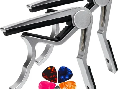 2-Pack Muso Aluminum Alloy Guitar Capo w/ 5 Picks (Silver) $3.xx + Free Shipping w/ Prime or on $35.xx+