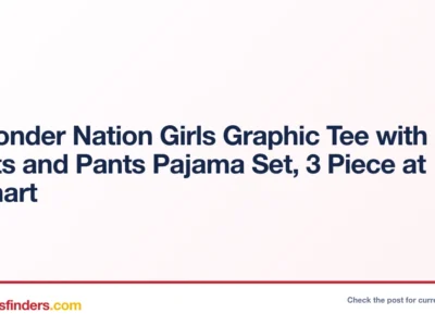 $6 Wonder Nation Girls Graphic Tee with Shorts and Pants Pajama Set, 3 Piece at Walmart
