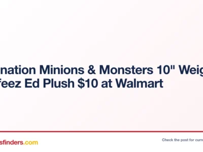 Illumination Minions & Monsters 10″ Weighted Comfeez Ed Plush $10 at Walmart