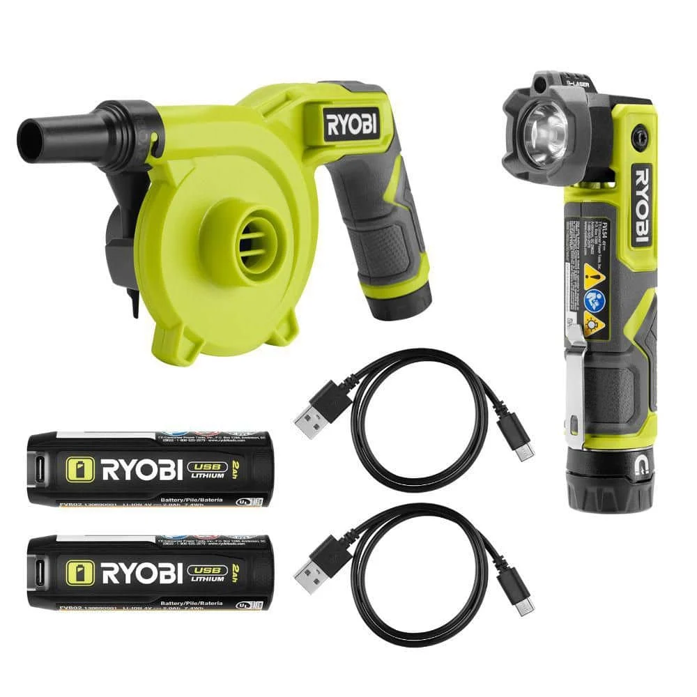 RYOBI Flashlight & Inflator Kit Only $59.94 at Home Depot