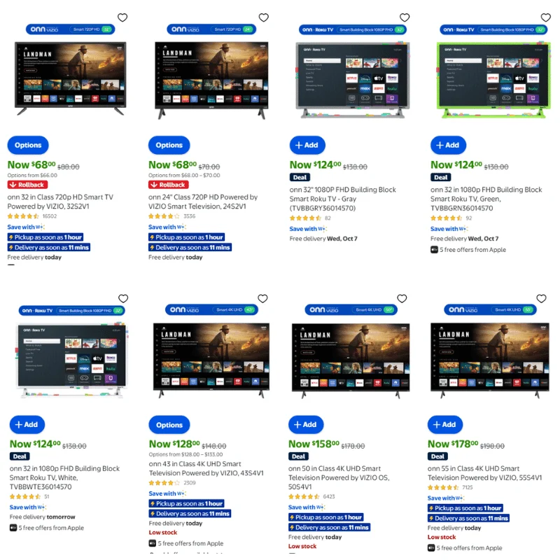 onn Smart TV Deal at Walmart: Save $20