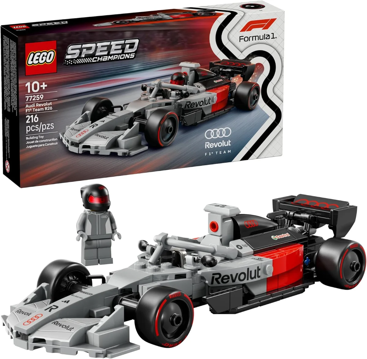 LEGO Speed Champions Audi Revolut F1 Team R26 Race Car Only $15.xx