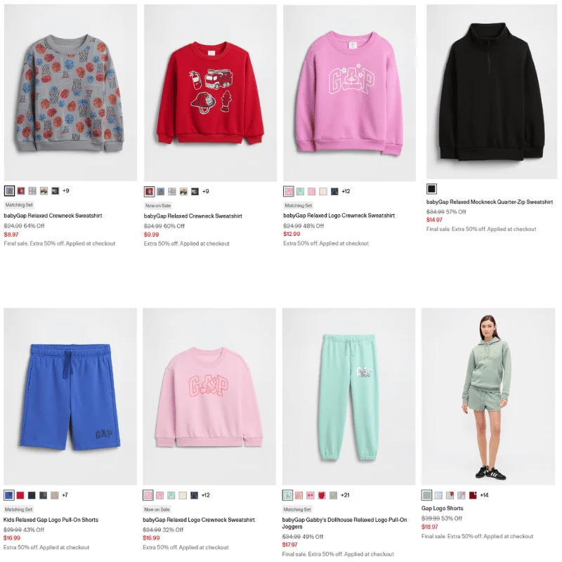 Sweatshirt for the Fam Deal: 82% off at Gap