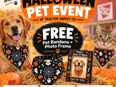 Tractor Supply Halloween Pet Photos October 10: Reported Free Bandana and Frame
