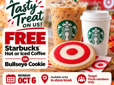 Target Circle: Reported Free Starbucks Coffee or Bullseye Cookie October 6