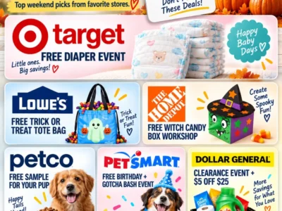 October 3 Weekend Roundup: Ended Events and Clearance Update