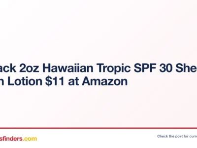 Hawaiian Tropic SPF 30 Lotion Only $11.xx (Reg. $30) at Amazon