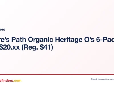 Nature’s Path Organic Heritage O’s 6-Pack Only $20.xx (Reg. $41)