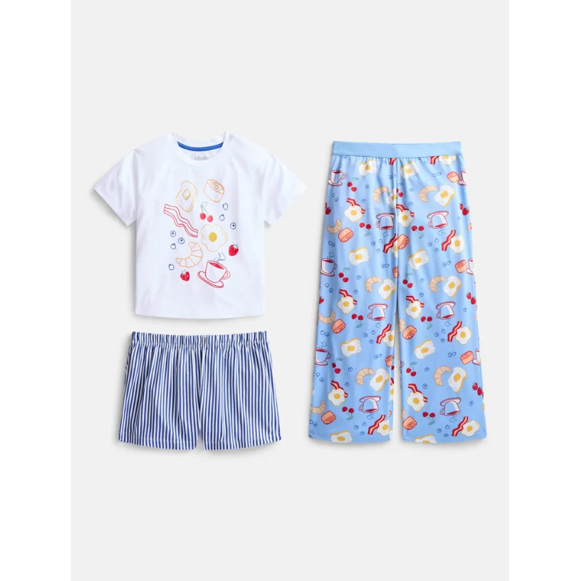 Girls Graphic Tee Pajama Set Deal at Walmart: Save $6.31