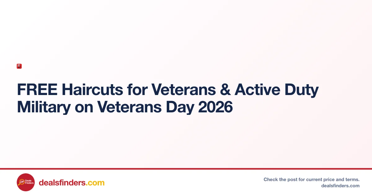 Free Haircuts for Veterans at Sportclips on Veterans Day 2026