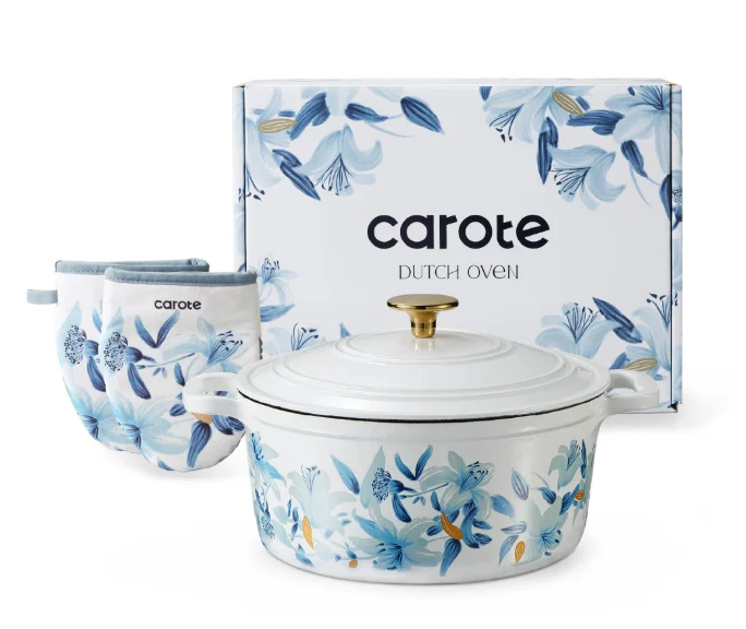 CAROTE 5QT Cast Iron Dutch Oven Deal: Save $37 at Walmart