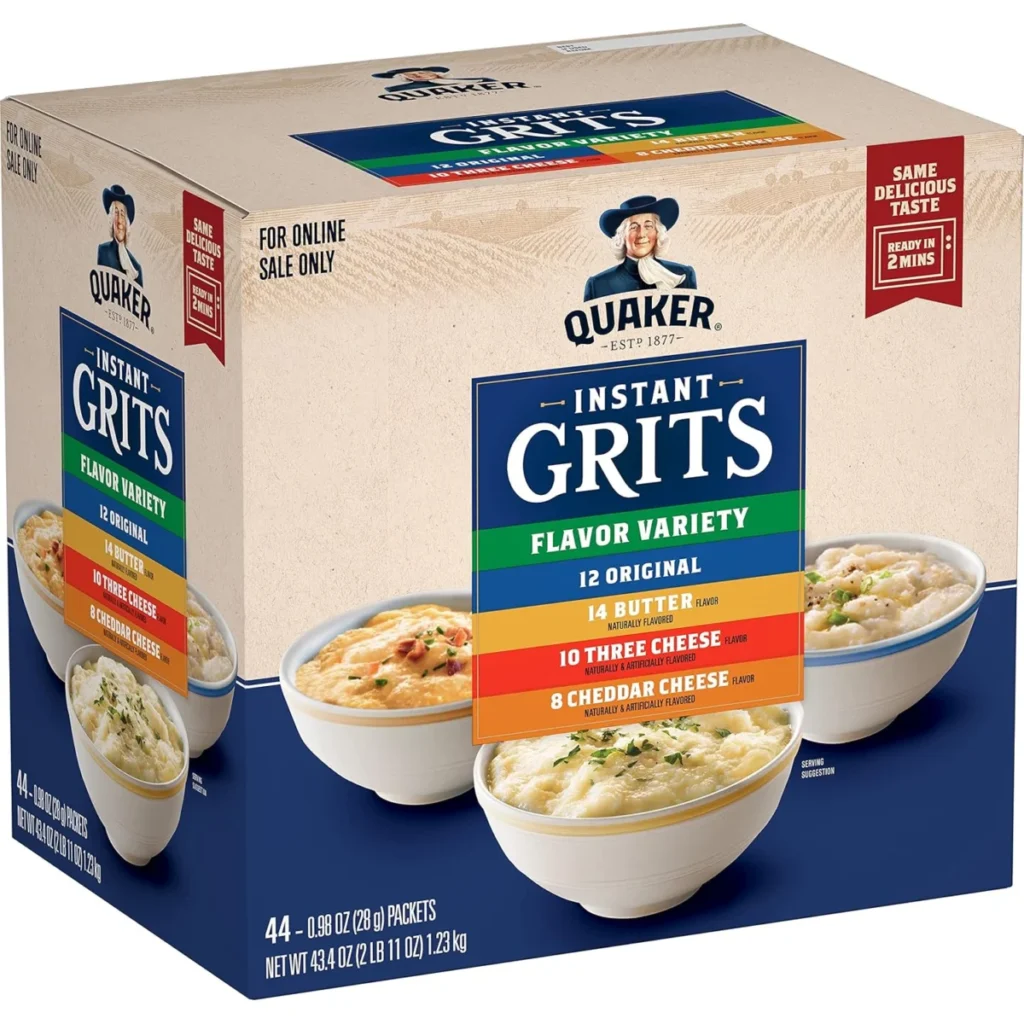 Quaker Instant Grits 44‑Ct Variety Pack Only $8.xx at Amazon