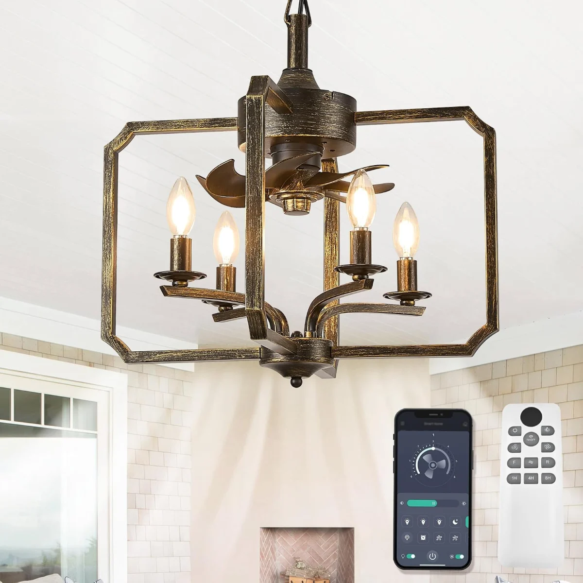 Chandelier Ceiling Fan Deal: 20-Inch Model