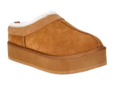 ONLY $12.99 (Reg. $19.98) Joyspun Women’s Ultra Short Faux Suede Platform Clog Slippers at Walmart