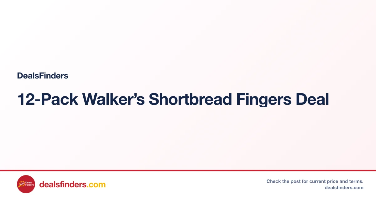 12-Pack Walker’s Shortbread Fingers for $7.xx w/ S&S