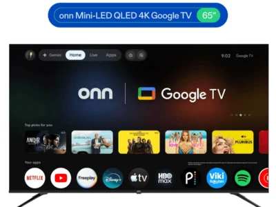 Onn 65″ Mini-LED QLED 4K UHD Smart Google TV Deal: Save 10% at Walmart