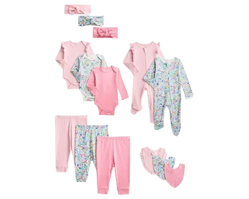 14-Piece Wonder Nation Organic Cotton Baby Layette Set for $16 (3 Colors)