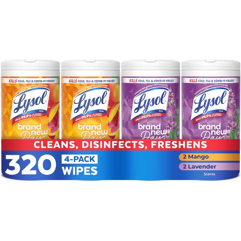 Lysol Disinfecting Wipes 80ct Pack Deal: Save $8.xx at Amazon