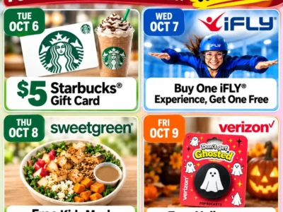 Verizon Rewards: Starbucks, iFLY, sweetgreen and PopSocket Offers to Check October 6–9