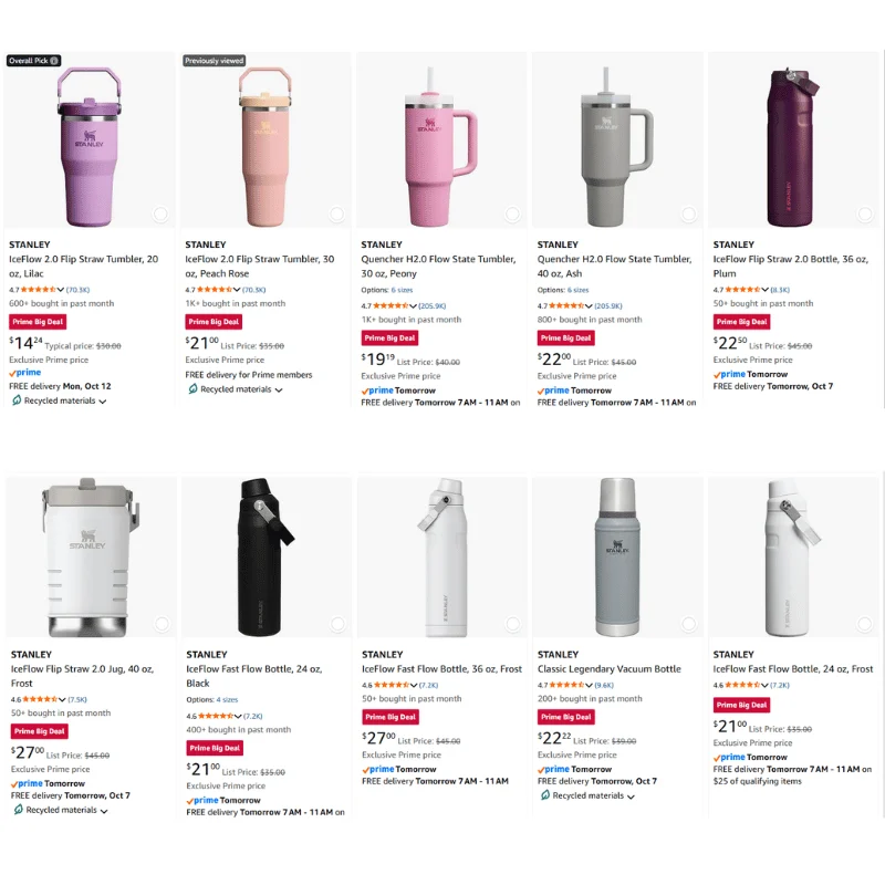 Stanley Tumbler Sale at Amazon: Save $12.xx Deal