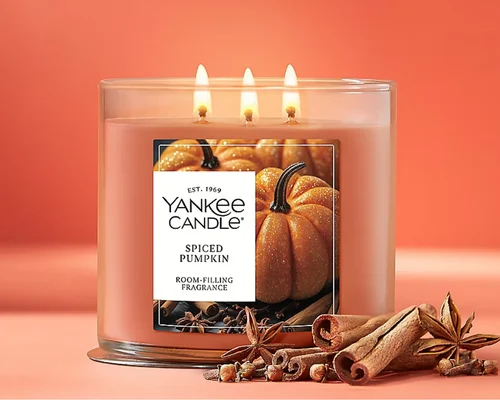 Yankee Candle 3-Wick Fall Candles for only $10 at checkout