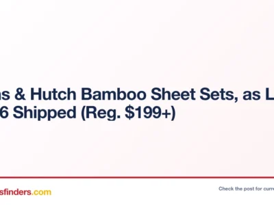 Linens & Hutch Bamboo Sheet Sets, as Low as $56 Shipped (Reg. $199+)