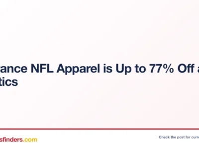 Clearance NFL Apparel is Up to 77% Off at Fanatics