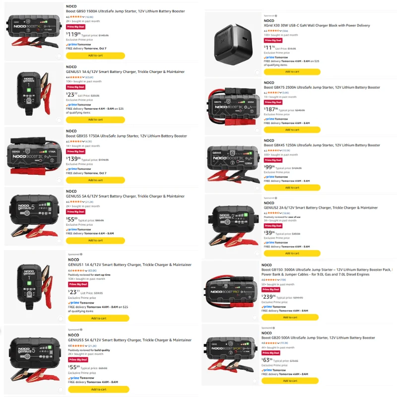 Noco Boost Portable Car Battery Jump Starter Deal: Save $17.xx at Amazon