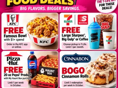 T-Mobile Tuesdays Food Deals for October 6: KFC, 7-Eleven, Pizza Hut and Cinnabon