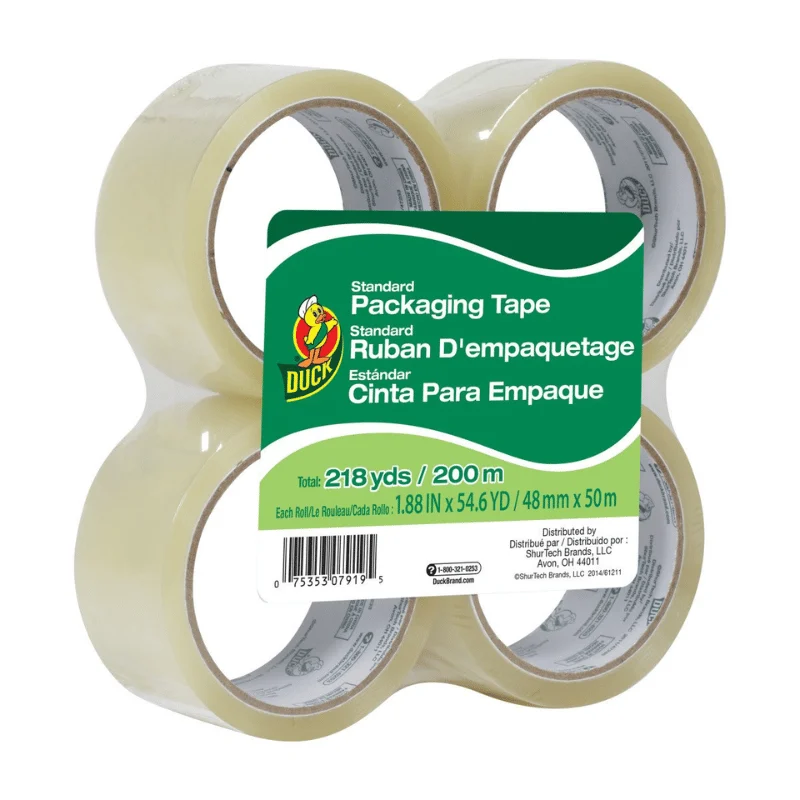 Duck Standard Packaging Tape Refill 4 Rolls Deal at Amazon: Save $6.xx