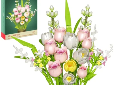 Tulip Rose Flowers Building Set Deal: Save $13.xx at Amazon