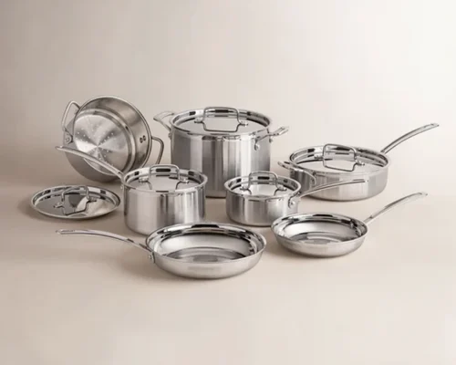 12-Piece Cuisinart Multiclad Pro Triple Ply Cookware Set Just $191.36