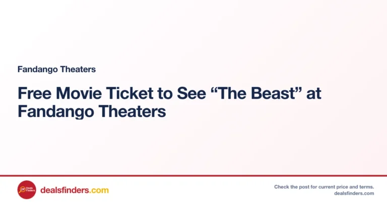 The Beast: Up to $20 Off One Fandango Ticket Through October 11