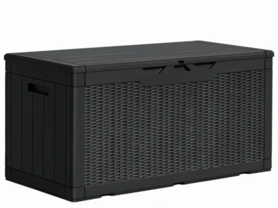Walmart Patio & Garden Pick: Homall 100 Gallon Outdoor Patio Box Deck Plastic Resin Storage Box, Black