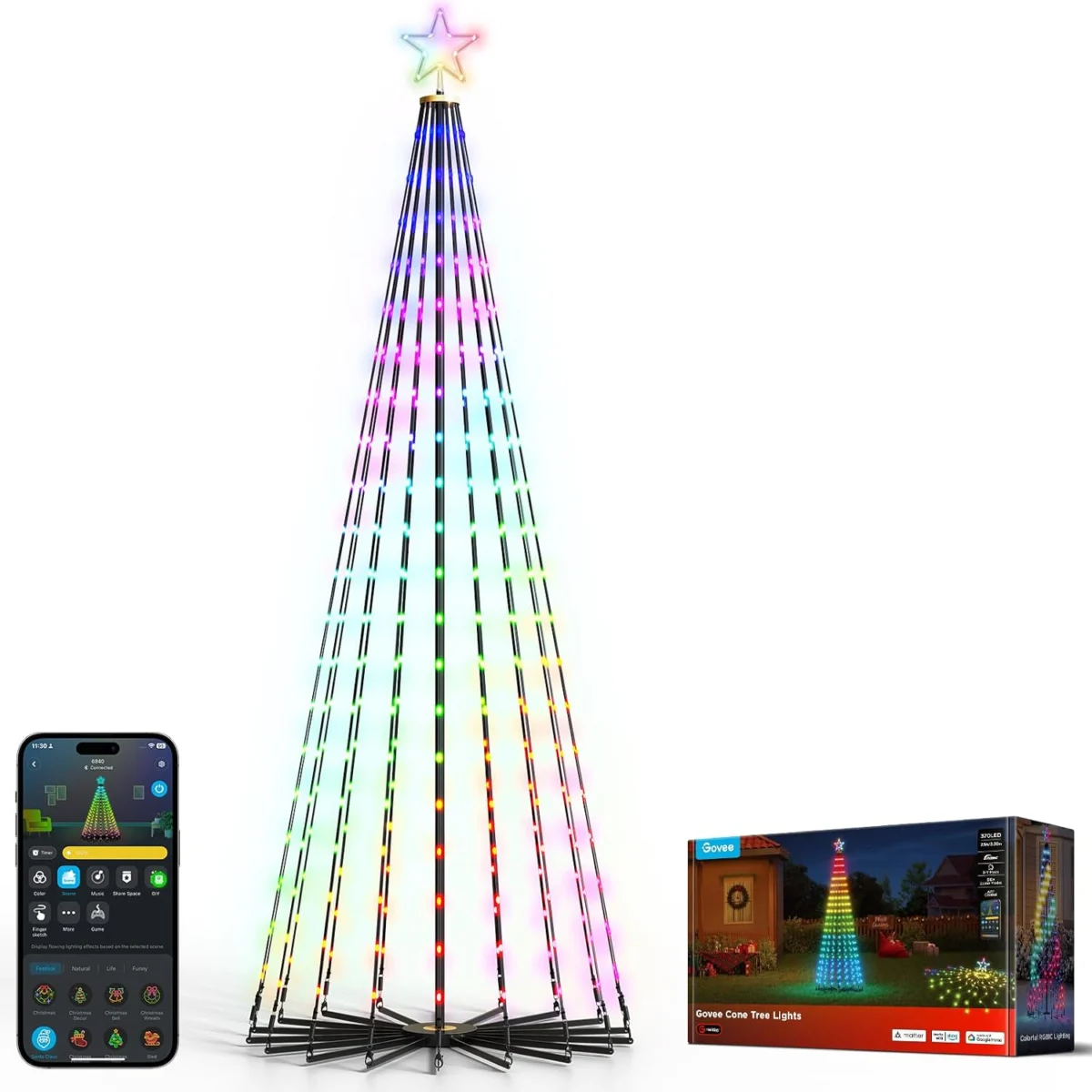 Christmas Cone Tree Lights Deal