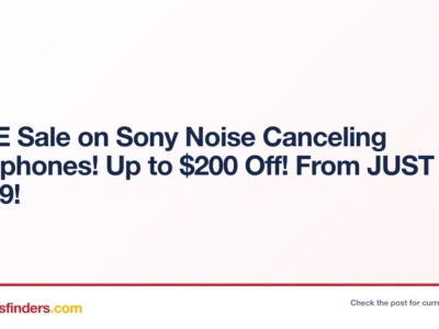 Sony Noise Canceling Headphones Just $59.99 at Electronics