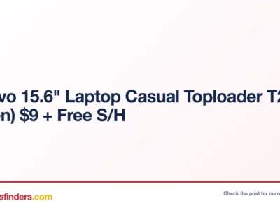 Lenovo 15.6″ Laptop Casual Toploader T210 Only $9 (Free Shipping)