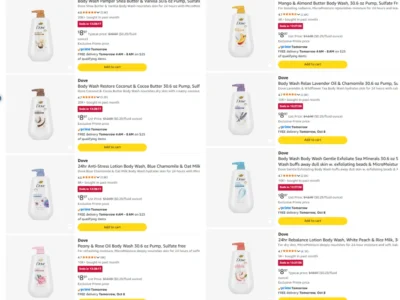 Dove Body Wash Deal: Save $6.xx at Amazon