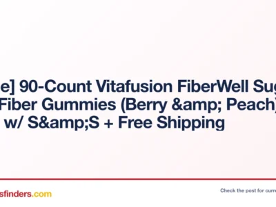 Vitafusion FiberWell Gummies Just $6.xx Shipped Free on Amazon